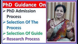 Complete Guidelines On PhD Course - Admission - Selection Process - Research Process