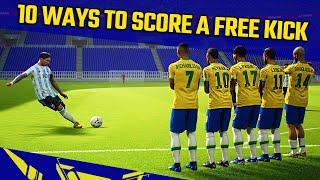 eFootball 2022 - 10 Different Easy Ways To Score a Free Kick