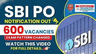 SBI PO 2024 NOTIFICATION OUT | HUGE EXAM PATTERN CHANGED IN PRELIMS AND MAINS | COMPLETE DETAILS