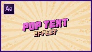 Vintage Pop Art Text Effect -  After Effects Tutorial