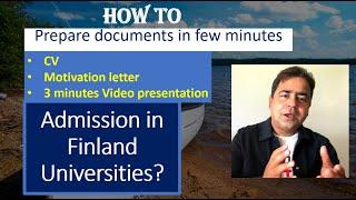 Finland Admission Success: Quick Guide to Document Preparation for  Universities