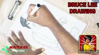 BRUCE LEE Drawing in Mr.KK