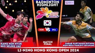  VISUAL SCORE | Kang/Seo (KOR) vs Sabar/Reza (INA) | Hongkong Open 2024 Badminton