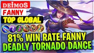 81% Win Rate Fanny Deadly Tornado Dance [ Top Global Fanny ] ᴅᴇɪᴍᴏꜱ - Mobile Legends Gameplay Build