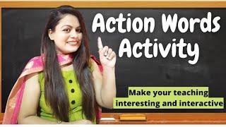 Action words activity |Verb activity  |How to teach action words |Activity for action words