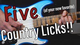 Five Bend Licks for Country Guitar! (WITH TABS)