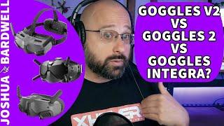 DJI V2 goggles? Should I Buy Them? Downsides vs DJI Goggles 2 and Integra? - FPV Questions