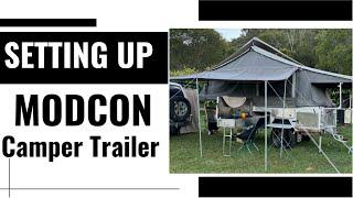 Modcon Quattro Forward Fold Camper Trailer Setup