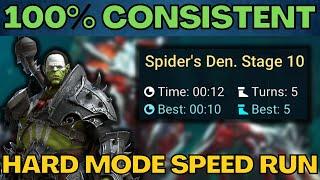  NEVER Fail Spider AGAIN 12 Sec Spider 10 Hard Speed Run | RAID SHADOW LEGENDS