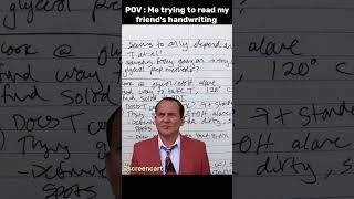 Literally my friend         #joepesci  #funnyshorts #handwriting