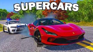 Escaping Cops with Fast Supercars in GTA 5 RP