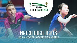 Mariia Tailakova vs Wang Xiaotong | 2019 ITTF North American Open Highlights (U21 1/2)