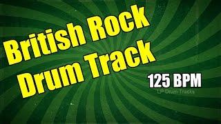 British Rock Drum Track - 125 Bpm Drum Track - Popular British Rock Drum Track