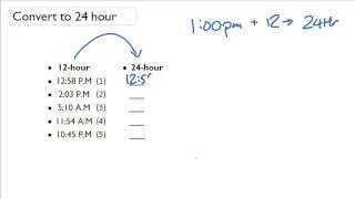 How to Convert 24 Hour Time to 12 Hour Time