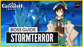 Genshin Impact - How To Solo Stormterror [Boss Guide]