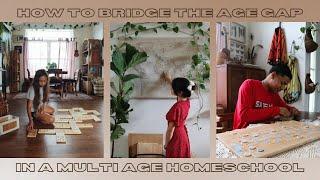 How I Homeschool Multiple Ages I Multi-Age Schoolhouse Concept I Large Homeschool Family