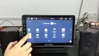 Joying new android system car navigation 1 din for settings