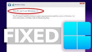 Install Windows 11 23H2 on Unsupported PC (no TPM or Secure Boot)