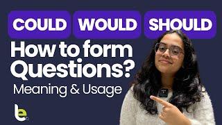 Use of Could, Would, Should In English Questions | Modal Verbs | Grammar | #englishshorts Ananya