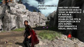 FSR 3 Frame Generation Debuts Today | Doubles the FPS in Forspoken RTX 2070 Super | Visual Analysis