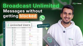 Send WhatsApp Broadcast to UNLIMITED contacts with WhatsApp Business API