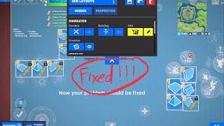 How to Fix your “editing” HUD Layout Fortnite Mobile