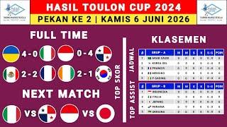Hasil Toulon Cup 2024 Hari Ini - Indonesia vs Panama - Klasemen Toulon Cup 2024 Terbaru