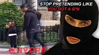 BmgUpperClass Pulls Out His G*n After Getting Caught Lacking By 2 NYC Goons While With His Kid