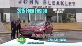 "It's always better at Bleakley" Ford Fusion