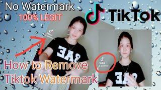 How to Remove Tiktok Watermark ||Paano maalis ang Watermark sa Tiktok || 100% legit