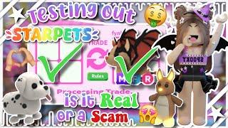 TESTING OUT STARPETS!! IS IT REAL OR A SCAM!??  #blowup #adoptme #fypシ゚ #preppy #adoptmepets