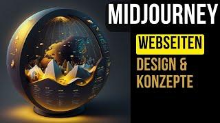 Midjourney - Website Design und -Konzept Erstellung wie von Zauberhand