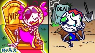 Desafio RICO vs POBRE , Rich Zombie vs Broke Zombie funny moment !! Animated Short Films