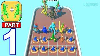 Merge Rainbow: 3D Run - Gameplay Walkthrough Part 1 How To Play Levels 1-9 (Android, iOS)