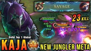 NEW META!! 23 Kills Kaja Jungler Auto SAVAGE!! - Build Top 1 Global Kaja ~ MLBB