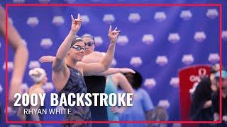 Rhyan White Secures Gold in 200Y Backstroke | 2024 Toyota U.S. Open