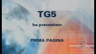 *RARO* Canale 5 - "Tg5 Prima Pagina" Titoli finali 2010-12 #HD720/50p