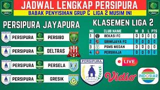 JADWAL PERSIPURA | JADWAL PERSIPURA LIGA 2 | PERSIPURA LIGA 2