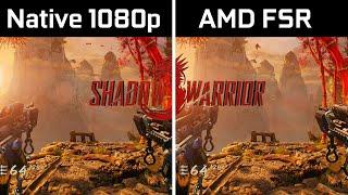 AMD Radeon RX 580 - Shadow Warrior 3 - FidelityFX Super Resolution (FSR) - Benchmark Comparison