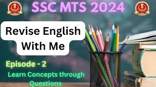 SSC MTS 2024 English Preparation| SSC MTS 2024 Notification| SSC MTS 2024 Form fill up| Revision-2