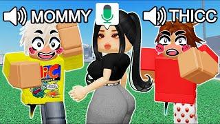 THICC E-GIRL Trolling In Roblox VOICE CHAT 4!