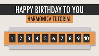 How to play Happy Birthday to You on the Harmonica - Easy Tutorial