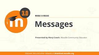 Messages in Moodle 3.0