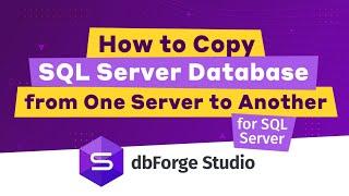 How to copy a SQL Server database from one server to another