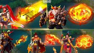 ALL 5 UPCOMING REVAMPED BLAZING SKINS IN ULTRA HD | FRANCO | CLAUDE | LAYLA | ESMERALDA | ALDOUS