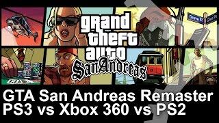 GTA San Andreas Remaster PS3 vs Xbox 360 vs Original PS2 Frame-Rate Test