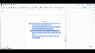 MLA Works Cited using Google Docs 2023