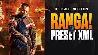 Aavesham Ranga 🫵Badass Edit | Alightmotion Preset Xml |