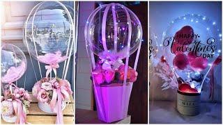 Букет РОЗ своими руками, подарок к 14 февраля и 8 марта, Шар Баблс, flower balloon bouquet DIY