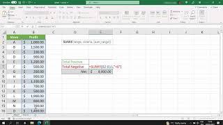 SUMIF Excel - The Easiest Way Possible - 3 Min Lesson